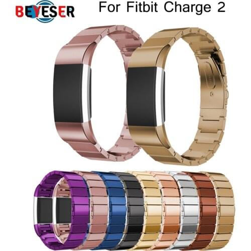 Metal Strap For fitbit charge 2 band strap Screwless Stainless Steel Bracelet For Fitbit charge2 Wristbands Replace Accessories