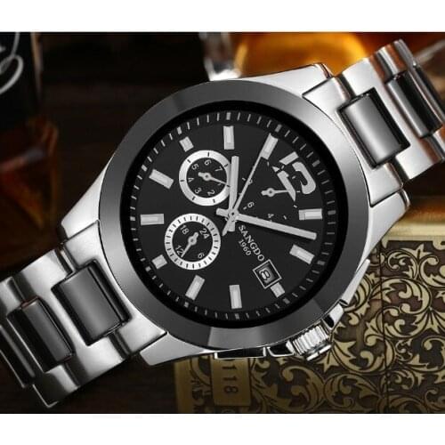 40mm Sangdo Business watch Automatic mechanical movement 2018 new fashion Mechanical watch Auto Date Mens watch s36a