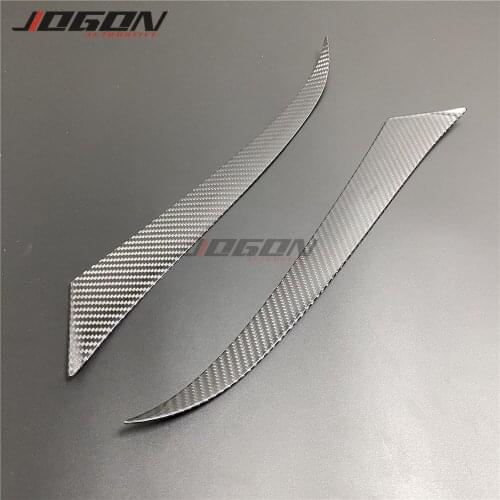 Carbon Fiber Car Headlight Eyebrow Eyelid Cover Sticker Trim For Lexus RC200 300 350 RC F SPORT 2015-2019