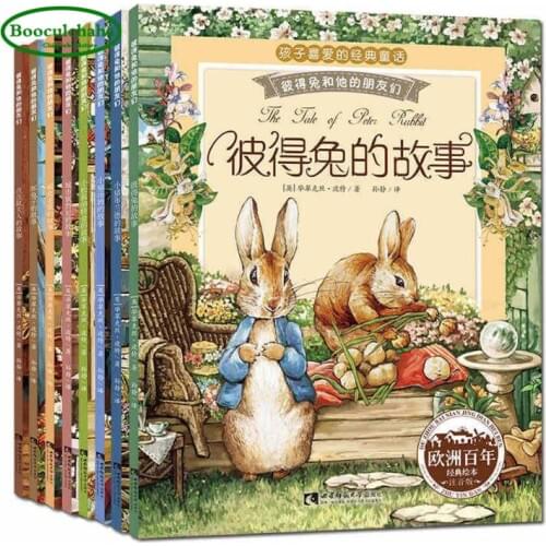 New 8 books the Tale Animal Rabbite Chinese Pinyin picture book Childrens bedtime classic picture books