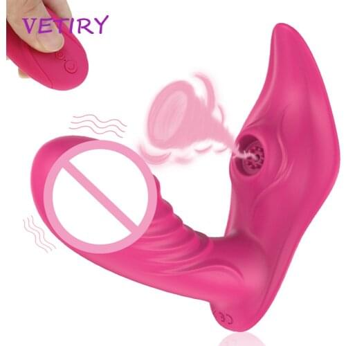 Wearable Panties Vibrator 10 Speed Sucker Vibrator Dildo Sex Toys for Women Female Masturbation Clitoris Vagina Stimulator