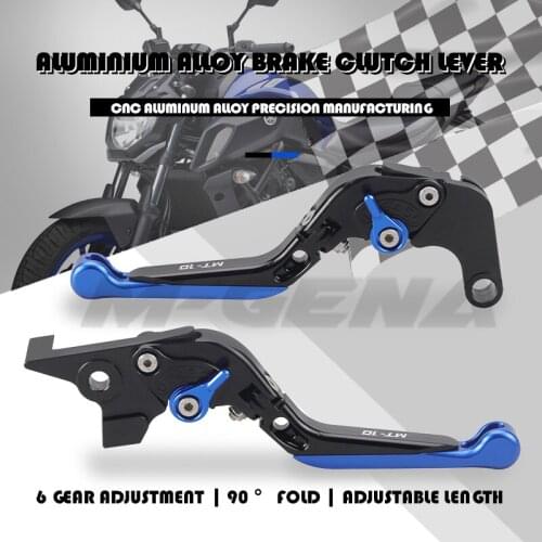 For MT-10 FZ-10 MT10 FZ10 2015-2019 2016 2017 2018 Motorcycle Accessories Folding Extendable Brake Clutch Levers