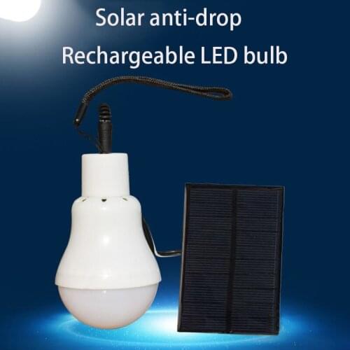 12 Leds Solar Bulb Rechargeable Work Lamp LED Emergency Anti-fall Night Light for Outdoor Corridor Decor Travel Camping Lighting