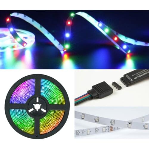 Bluetooth LED Strip Lights Music Bluetooth Waterproof Lamp RGB 5050 Flexible Tape Diode luces led For Holiday Decoration DC12V