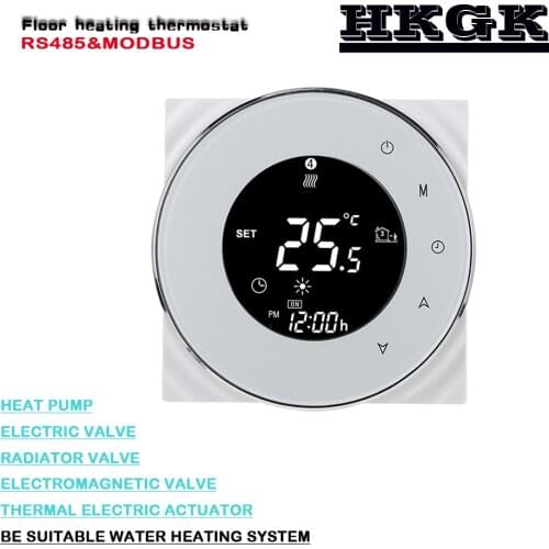 24VAC RS485 water heating thermostat with Programming，remote temperature control NO/NC
