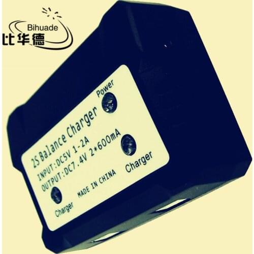 BIHUADE RC Battery Charger USB 2 In 1 for 7.4V (2S) Li Battery Balance Charger X8C X8HW X8G X600 X101 X6 V262 Quadcopter Drone