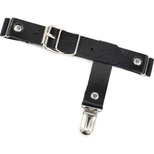 Sexy Women Elastic Leather Leg Ring Garter Belt Punk Heart Rivet Thigh Ring Punk Goth Leather Leg Harness Bondage