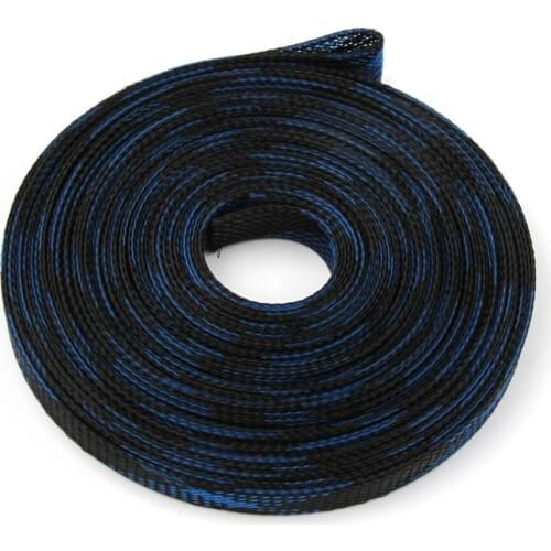 10m Expandable 150% 12mm Cable Sleeve Tight PET Nylon Braided Sleeving Wire Snakeskin Mesh Shock Wire Gland Cable Protecting