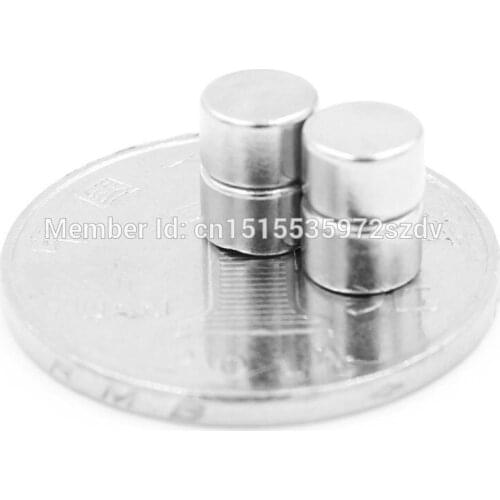 1000pcs Strong Round Dia 6mm x 4mm N35 Rare Earth Neodymium Magnet Art Craft Fridge 6x4mm