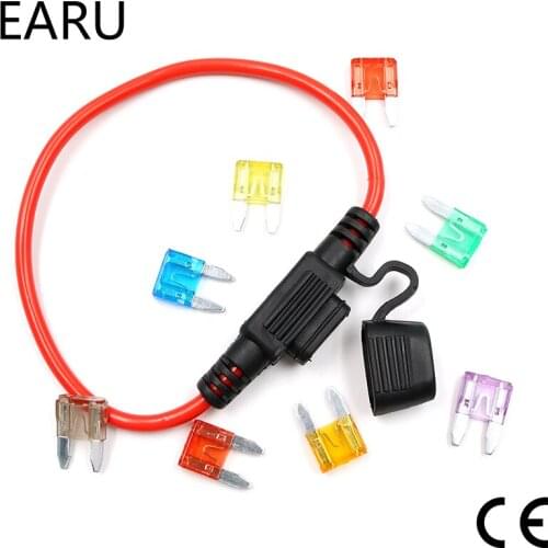 12V Car Waterproof Fuse Holder Socket TAP Adapter Micro/Mini/Standard ATM APM With 10A Blade Car Auto Motorcycle Motorbike Fuse