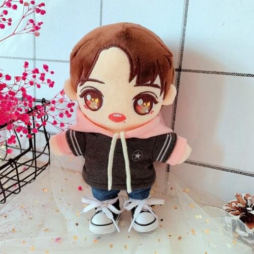 20CM Star EXO Doll Baby Clothing Sweater shoes pants set Doll Clothes Accessories toys Gift