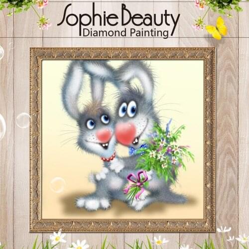 2018 Special Offer Diy Diamond Painting Cross Stitch Russian Happy Mouse Embroidery For Square Diamonds Mosaic Of Rhinestones