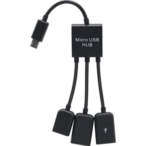 3 In1 Micro OTG USB Port Game Mouse Keyboard Adapter Cable For Android Tablet Black Mobile Phone Adapters