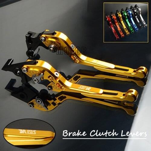 Motorcycle CNC Aluminum Fold Brake Clutch Levers For Suzuki DR650S DR650SE 1994-2010 Adjustable Foldable Extendable DR 650 S SE