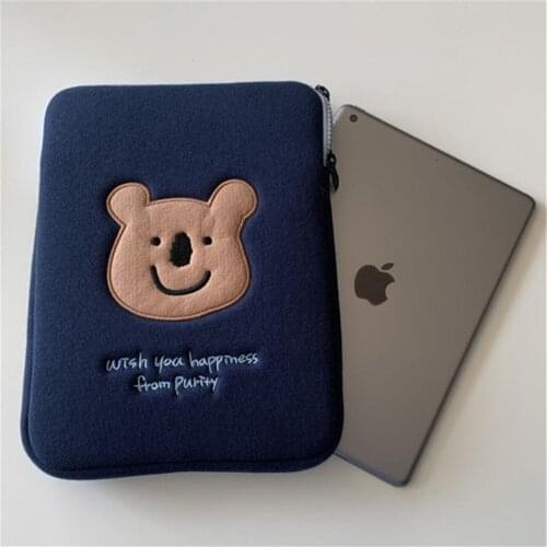Tablet Sleeve 11 Inch for iPad Air 4 10.9 Pro 10.5 9.7 2017 2018 Cartoon Bear Cute Pouch Bag Shockproof Storage Case Cover