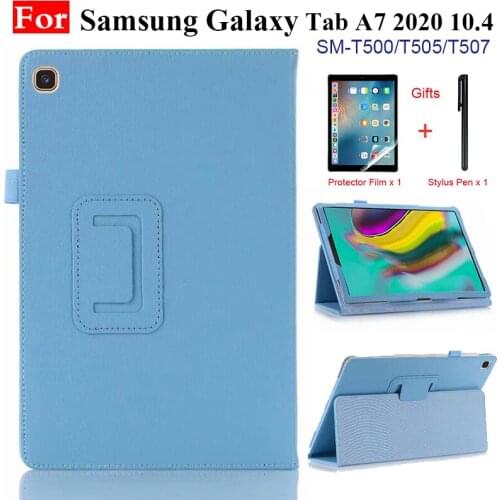 Case For Samsung Galaxy Tab A7 10.4 2020 SM-T500 SM-T505 Cover 10.4" PU Tablet Folding Stand For Tab A7 A 7 Shell
