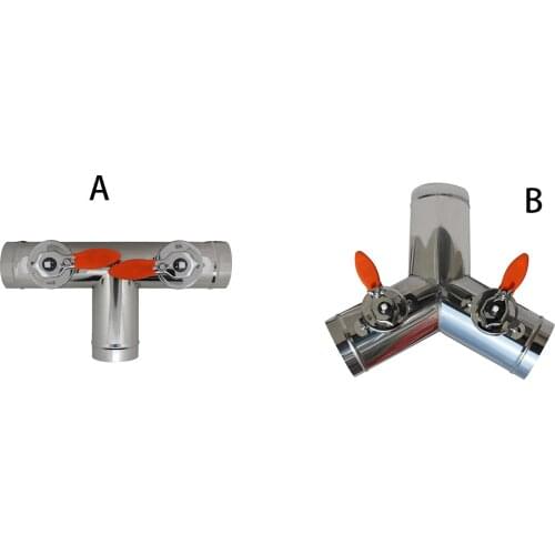 Damper for ventilation tube Air Duct Valve OD200-400mm Ttype 3 way stainless steel air regulation