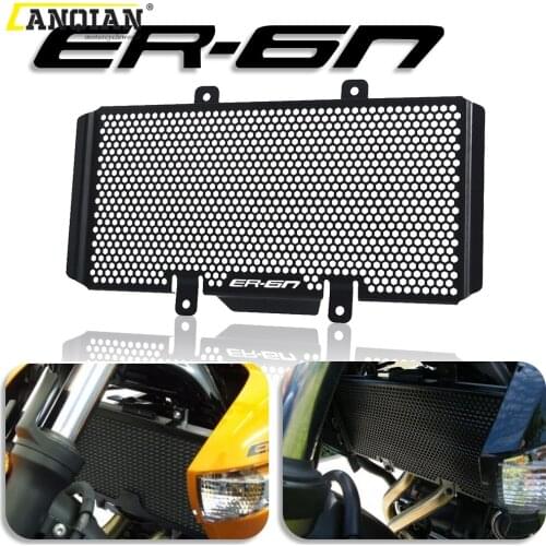 For Kawasaki ER6N ER-6N 2009 2010 2011 2012 2013 2014 2015 2016 Motorcycle Aluminum Radiator Guard Protector Grille Grill Cover