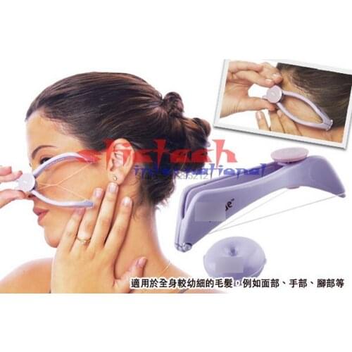 By dhl or ems 200 sets pro Makeup Beauty Facial Neck Hair Removal Tools New Body Hair Epilator Threader System