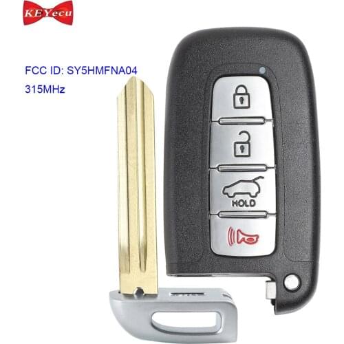 KEYECU for Kia Forte Sportage for Hyundai Elantra Genesis Coupe Remote Key Fob 315MHz FCC: SY5HMFNA04 95440-2K300, 95440-3W000