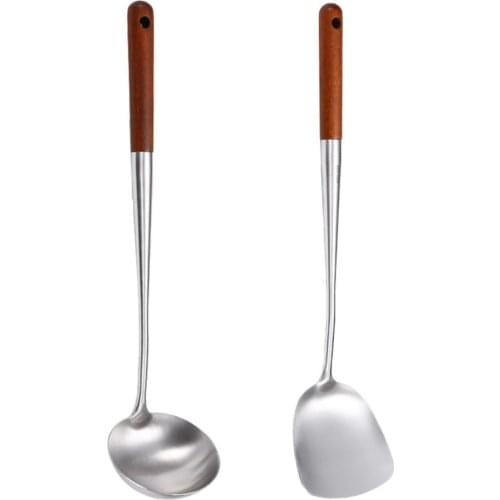 Cooking Spatula Non-stick Heat-resistant Stainless Steel Kitchen Cooking Shovel for Kitchen