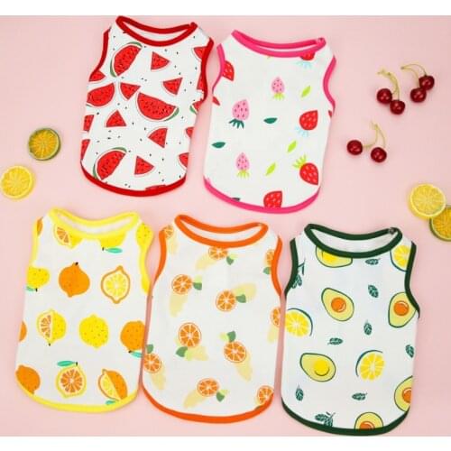 4/5pcs Summer Dog Clothes Soft T-shirt Thin Vest Striped Round Neck T-shirt For Small And Medium Dogs Pet Puppy Vest T-shirt