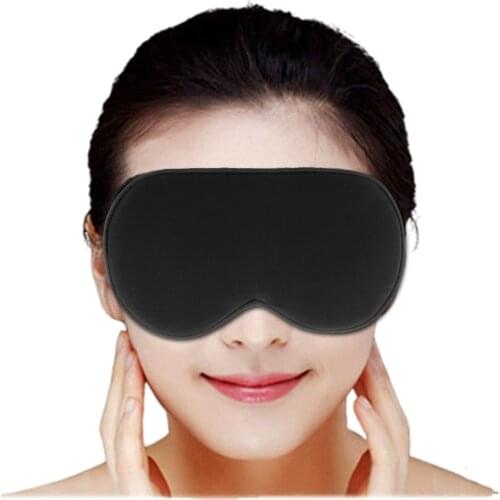 Eye Mask Cold Pack Warm Hot Heat Ice Cool Blindfold + Black Sleep Eyemask