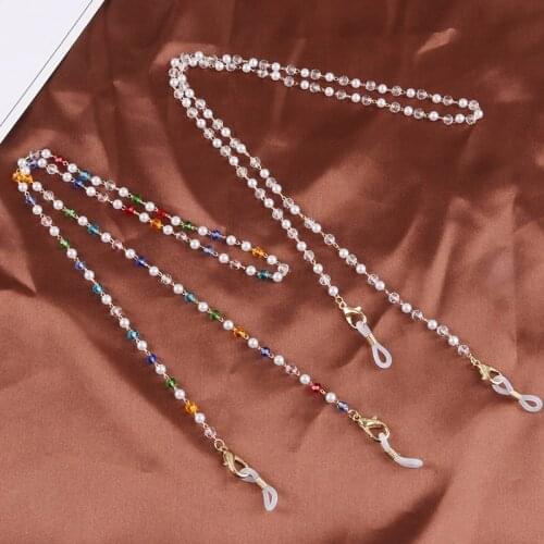 Fashion Pearl Mask Chains Glasses Chain For Women Retro Metal Sunglasses Lanyards Eyewear Cord Holder Neck Strap Dropshipping