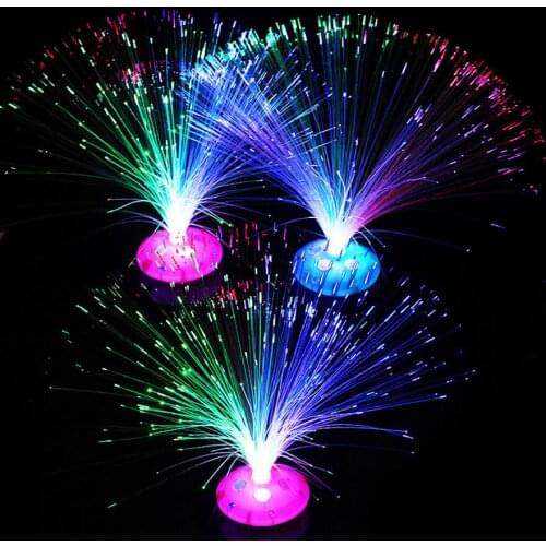 Party Decorations Fiber Optic Lamp Light Holiday Wedding Fiberoptic LED Festive Christmas Colorful flashing starry glowing gem