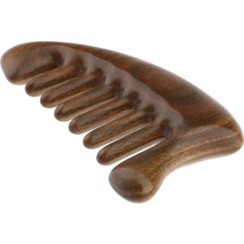 Size Handmade Green Sandalwood Comb for Long Thick Curly Hair Beard