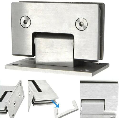 10cm*8cm*8cm Stainless Steel Door Clamp Shower Door Hinge Furniture Bathroom Hardware