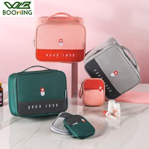 WBBOOMING Oxford Cloth Home Care Medicine Cabinet Storage Boxes Portable Trip Purpose Medicine Storage Boxes & Bins