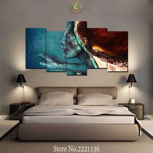 3-4-5 Panels/set Abstract Woman Water New HD Printed Wall Art Decor Picture Painting On Canvas Painted For Decoration Home Room