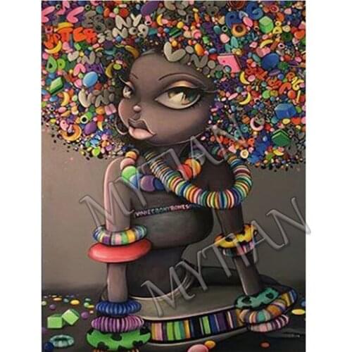 5D Full Square/round Diamond Embroidery cartoon girl Mosaic pattern diy Diamond Painting mosaic Kit Diamond Picture wall art