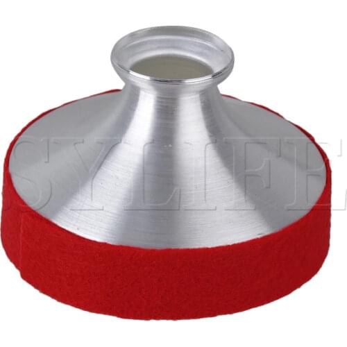 92x60x31mm Aluminum Musical Tenor Saxophone Mute Silencer Dampener Red