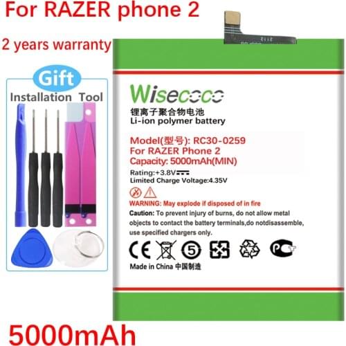 WISECOCO RC30-0259 NEW Battery For RAZER phone 2 CellPhone In Stock High Quality +Tracking Number