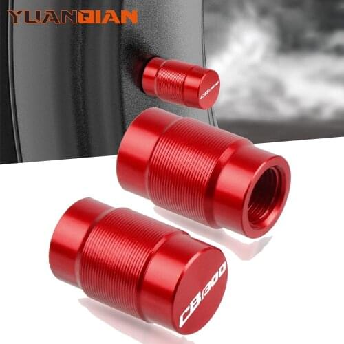 Motorcycle Accessories Couple Aluminum For Honda CB CB1300 1300 RVehicle Wheel Tire Valve Stem Caps Covers Universal cycle