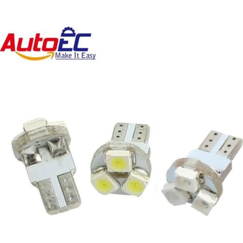 AutoEC 10 x T5 3 led 3528 3md Car bright instrument indicator interior dashboard light 37 58 70 73 74 #LA08