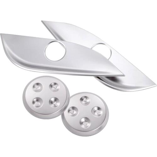 Car ABS Chrome Seat Adjust Switch Button Cover Panel Trim for Mercedes Benz GLC/CLS/E/C Class W205 W212 W213 Auto Accessories