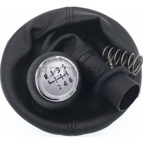 Free Shipping 6 Speed Car Gear Shift Knob Gearstick Gaiter Boot Kit For VW Transporter T5 T6 2003-2011