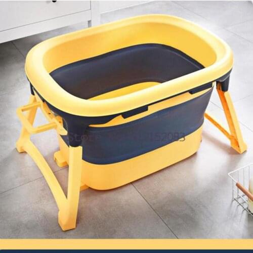 Baby Bathtub Folding Bathtub Baby Newborn Household Childrens Bathtub Can Sit And Lie With Shampoo Function