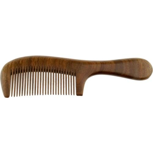 Pocket Handmade Beard Moustache Comb Fine Teeth Sandalwood Comb Anti-Static