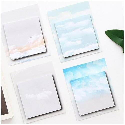 Sky cloud sticky note memo pad(1pack)