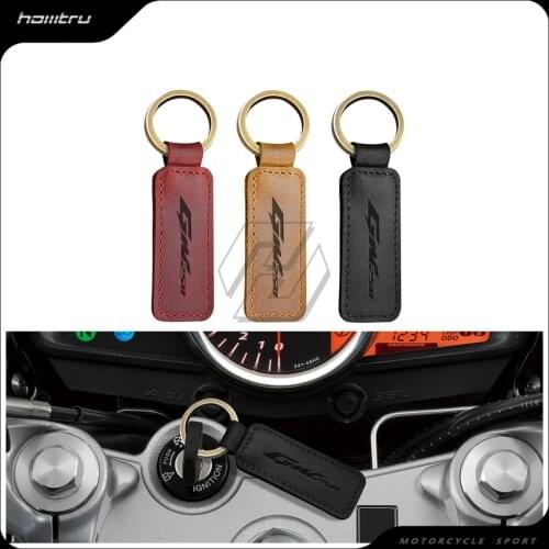 Motorcycle Keychain Real Cowhide Key Ring Case for Suzuki GW250 GW 250