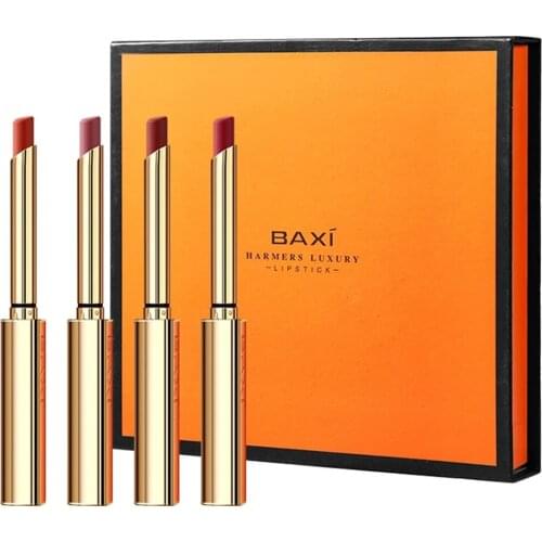 Makeup Lambskin Lipstick Set High-end Matte Lipstick Natural Long Lasting Waterproof Lip Glaze Velvet Non-stick Cup Cosmetics