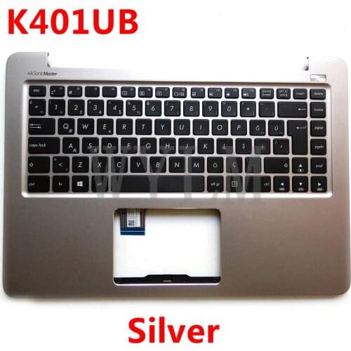 New K401UB cover keyboard For ASUS K401U K401UQ K401UB A401U Bilingual laptop keyboard frame C case external