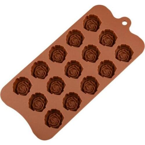 Flower Rose Silicone Mould Cake Decorating Chocolate Baking Mold Wax Melts Ice