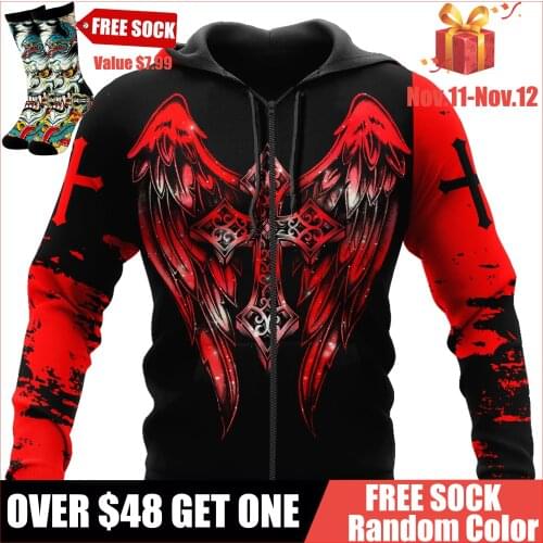 God Jesus Cross 3D All Print Plus Hoodie 11 Man Women Harajuku Outwear Zipper Pullover Sweatshirt Casual Unisex Jacket