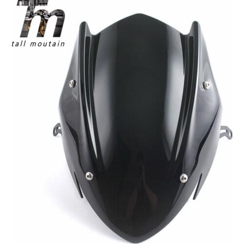 Windscreen Windshield Shield Screen with Bracket For Suzuki GSX-S750 GSXS750 GSX-S GSXS 750 2017 2018 2019 Black Smoke Moto Part