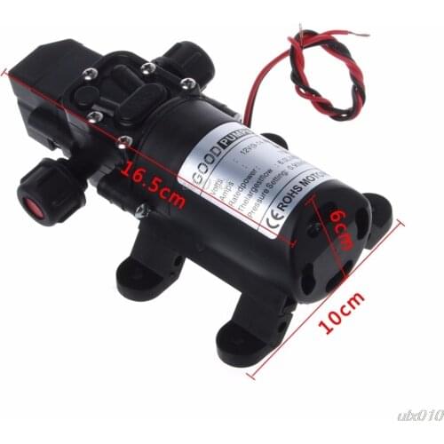 DC 12V 70W 130PSI 6L/Min Water High Pressure Pumps Diaphragm Self Priming Pump S18 Wholesale&DropShip